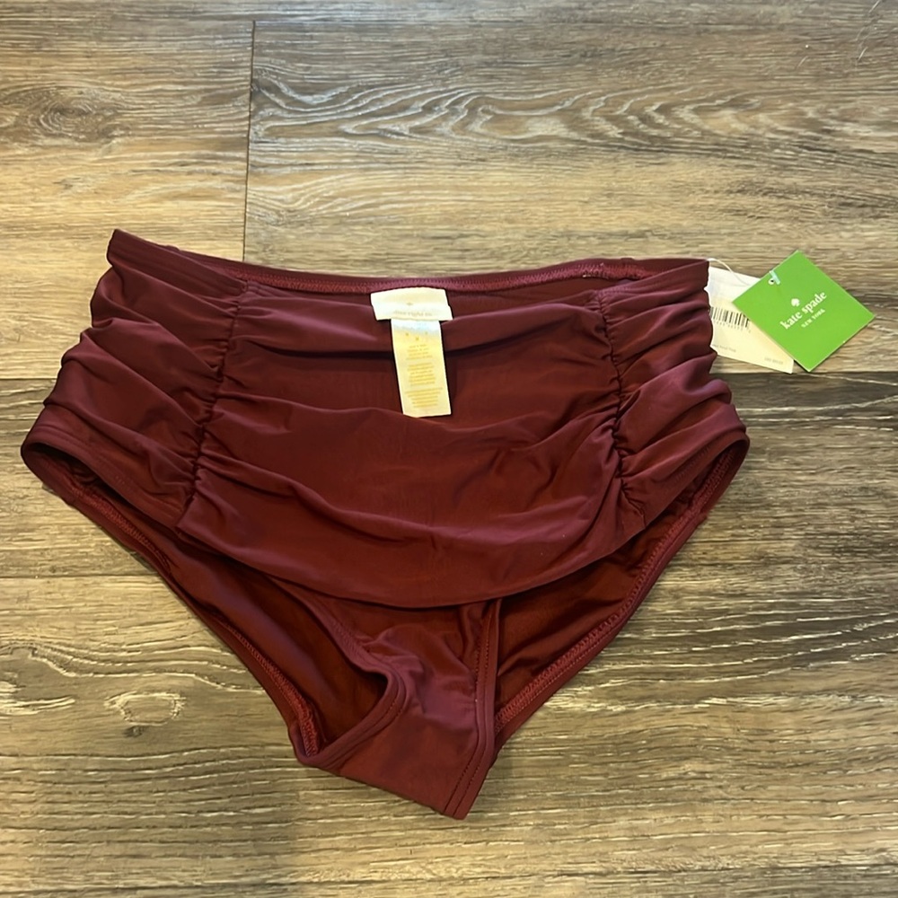 Kate Spade High Waisted Bikini Bottoms Medium NWT